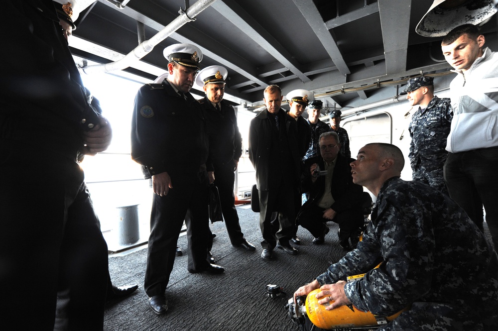 Firefighting course aboard USS Philippine Sea