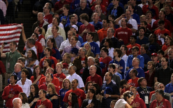 Texas Military Forces perform during World Series in Arlington