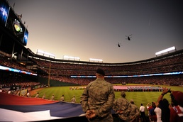 Texas Military Forces perform during World Series in Arlington