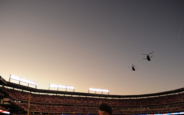 Texas Military Forces perform during World Series in Arlington