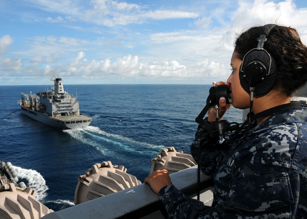 USS Ronald Reagan action