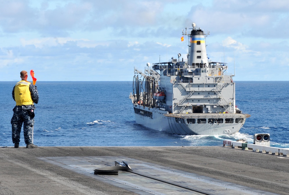 USS Ronald Reagan action