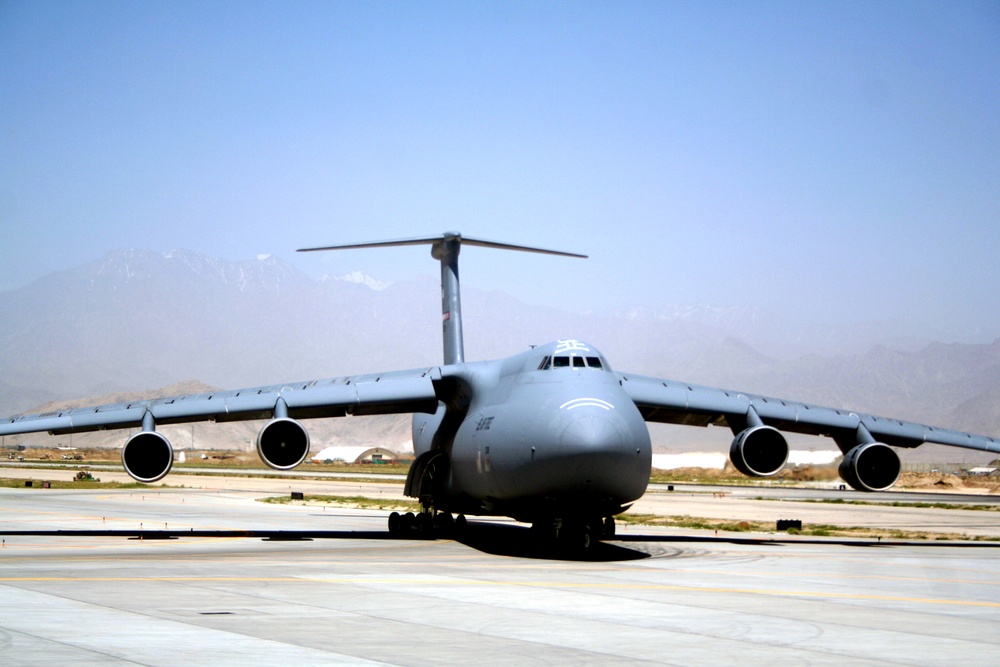 West Virginia Air National Guard C-5s fly as part of historic surge