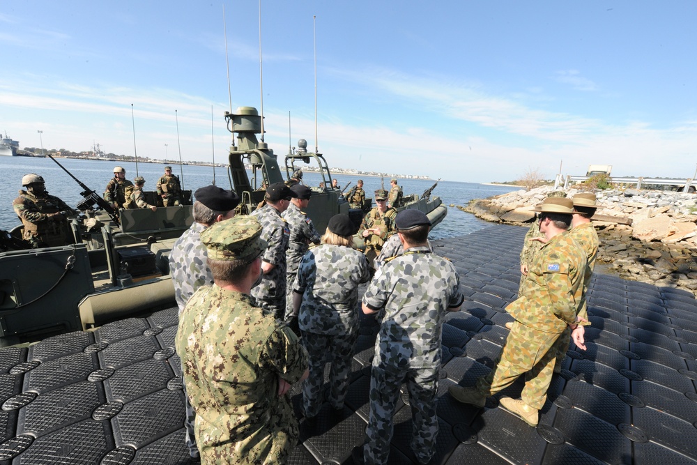 Australian forces visit NECC