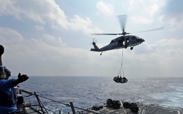 USS Wayne E. Meyer action