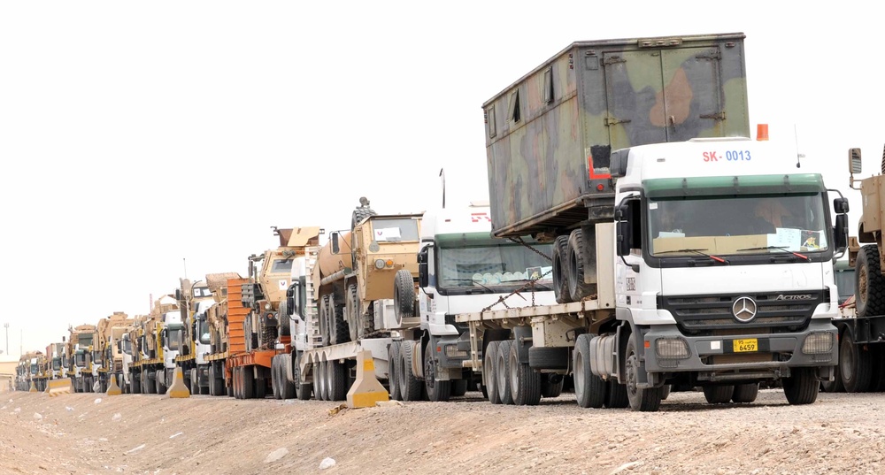 Convoys prepare to leave Iraq for good