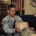 Dog and owner help relieve battle stress for deployed soldiers