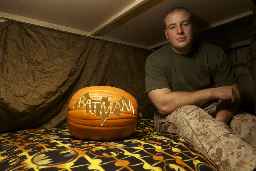 Wisconsin Marine brings spirit of Halloween to Afghanistan