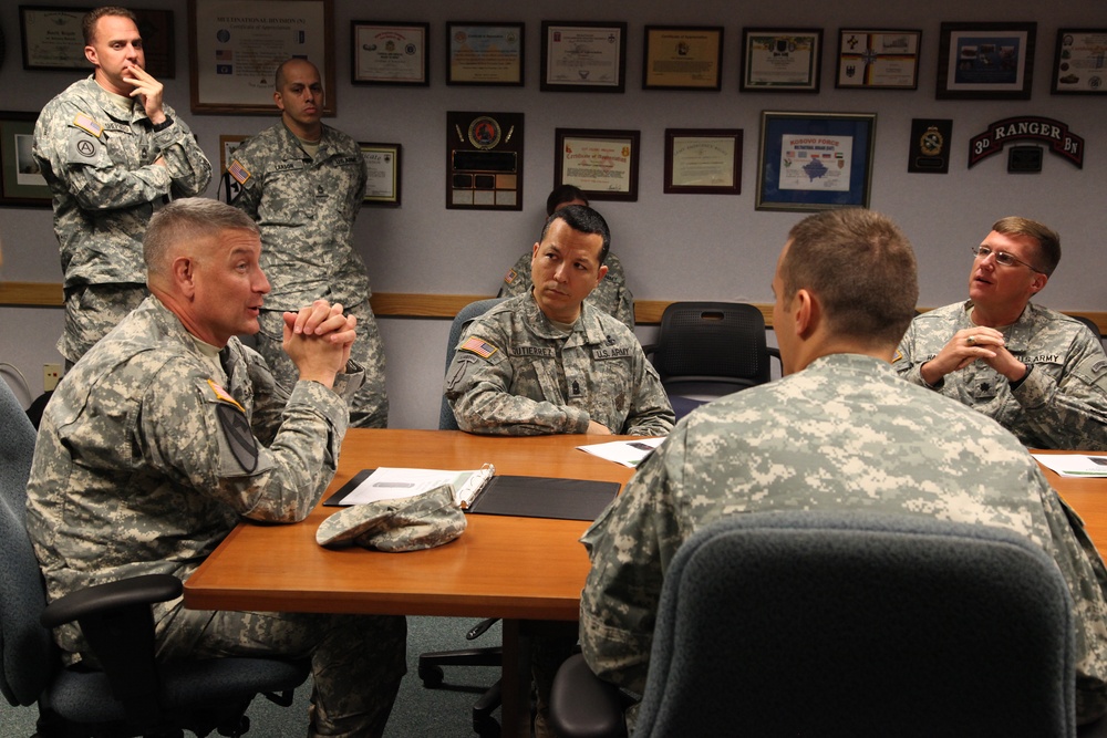 Sgt. Maj. of the Army Raymond Chandler III visits 55th Signal Company (Combat Camera)