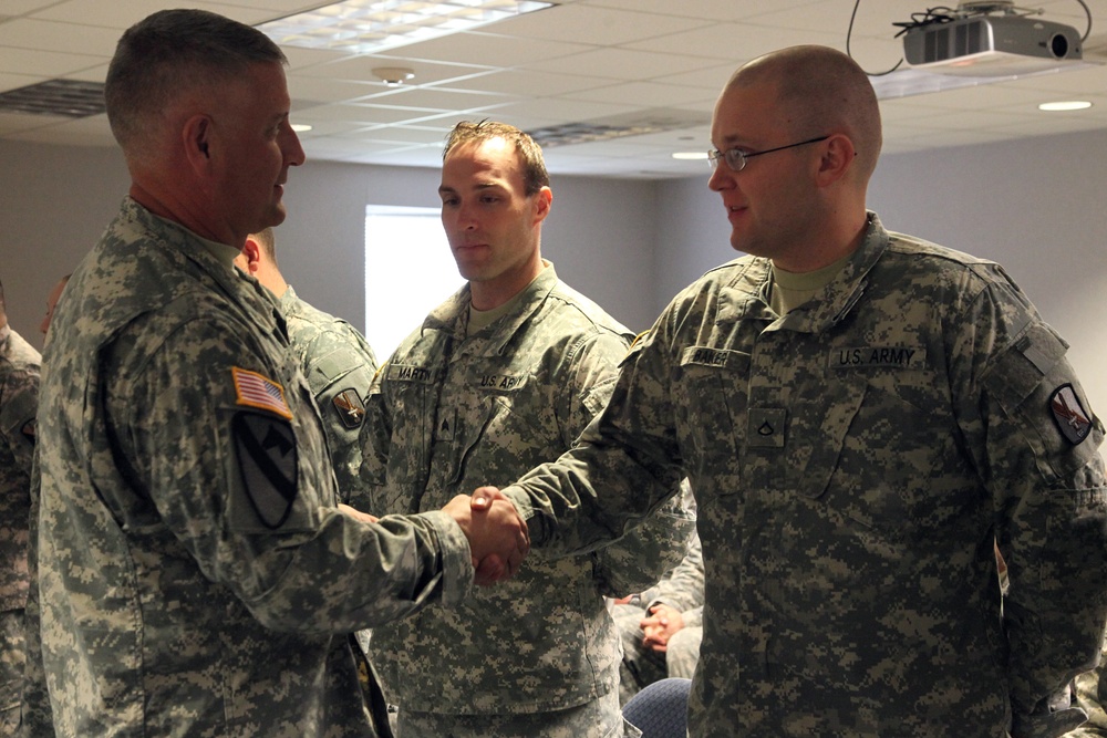 Sgt. Maj. of the Army Raymond Chandler III Visits 55th Signal Company (Combat Camera)