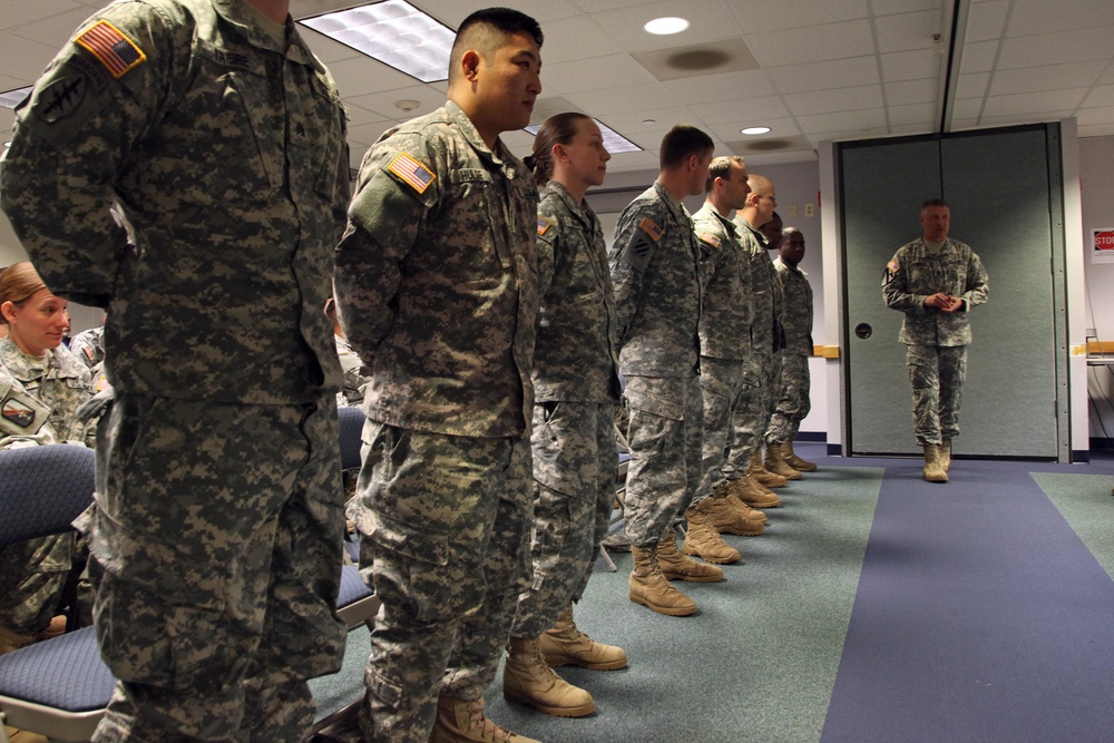 Sgt. Maj. of the Army Raymond Chandler III visits 55th Signal Company (Combat Camera)