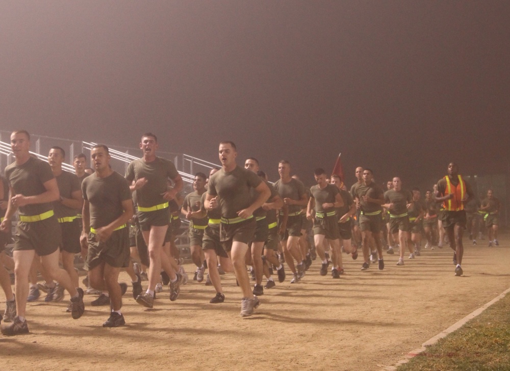 Stepping Up: Junior Marines with CLR-17 conduct motivational run