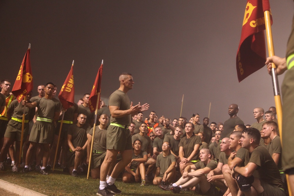 Stepping Up: Junior Marines with CLR-17 conduct motivational run
