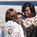 Michelle Obama meets with Girl Scouts