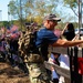 Supporters cheer on special tactics airmen