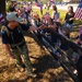 Supporters cheer on special tactics airmen