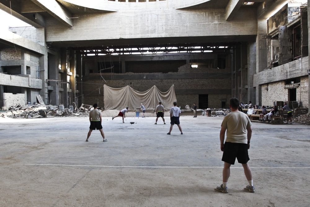 Stickball on Forward Operating Base Union III