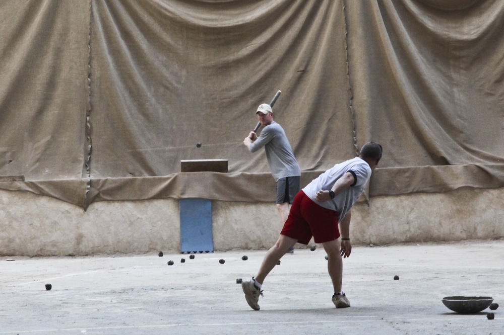 Stickball on Forward Operating Base Union III