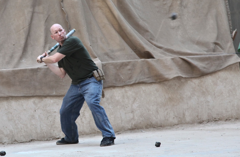 Stickball on Forward Operating Base Union III