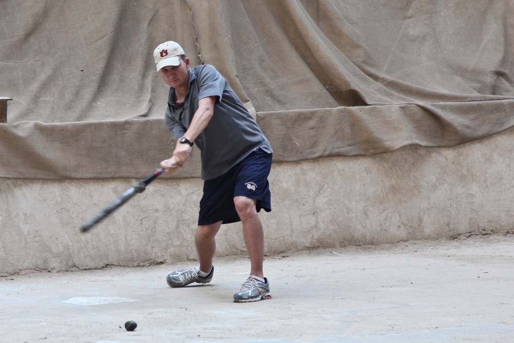 Stickball on Forward Operating Base Union III