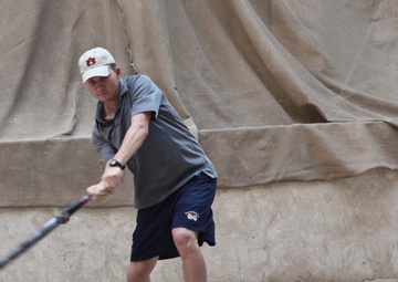 Stickball on Forward Operating Base Union III