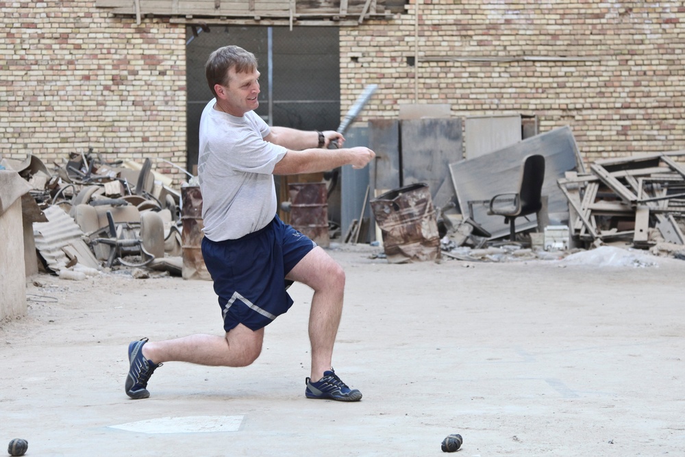 Stickball on Forward Operating Base Union III