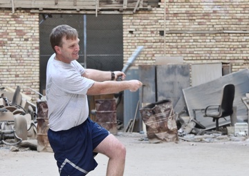 Stickball on Forward Operating Base Union III