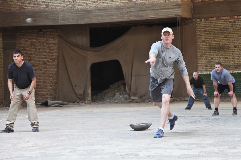 Stickball on Forward Operating Base Union III