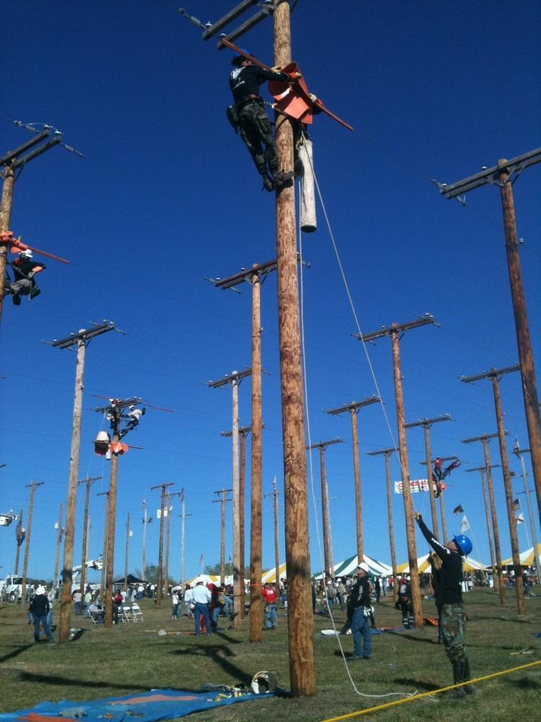 Electrical engineers compete in international lineman competition