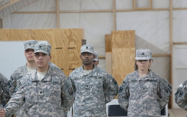 Transfer of authority ceremony at Camp Virginia