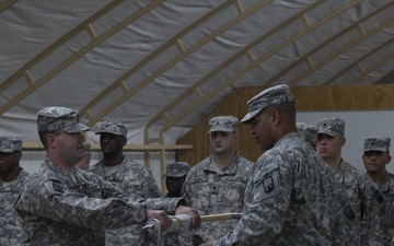 Transfer of authority ceremony at Camp Virginia