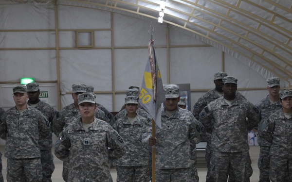 Transfer of authority ceremony at Camp Virginia