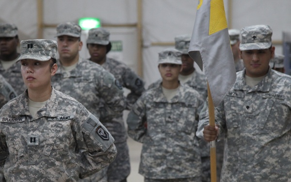 Transfer of authority ceremony at Camp Virginia