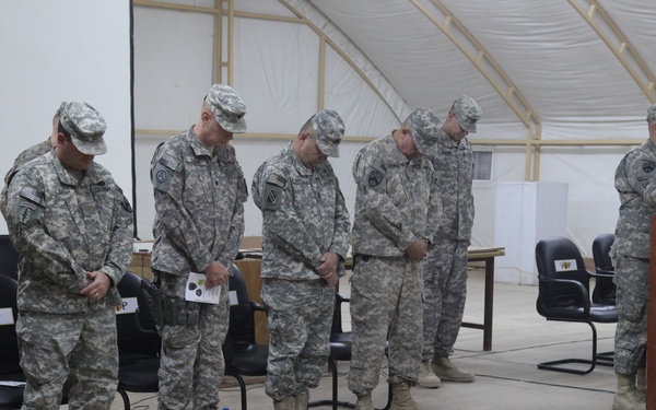 Transfer of authority ceremony at Camp Virginia