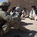 Afghan and US forces meet with local leaders in Ulagay