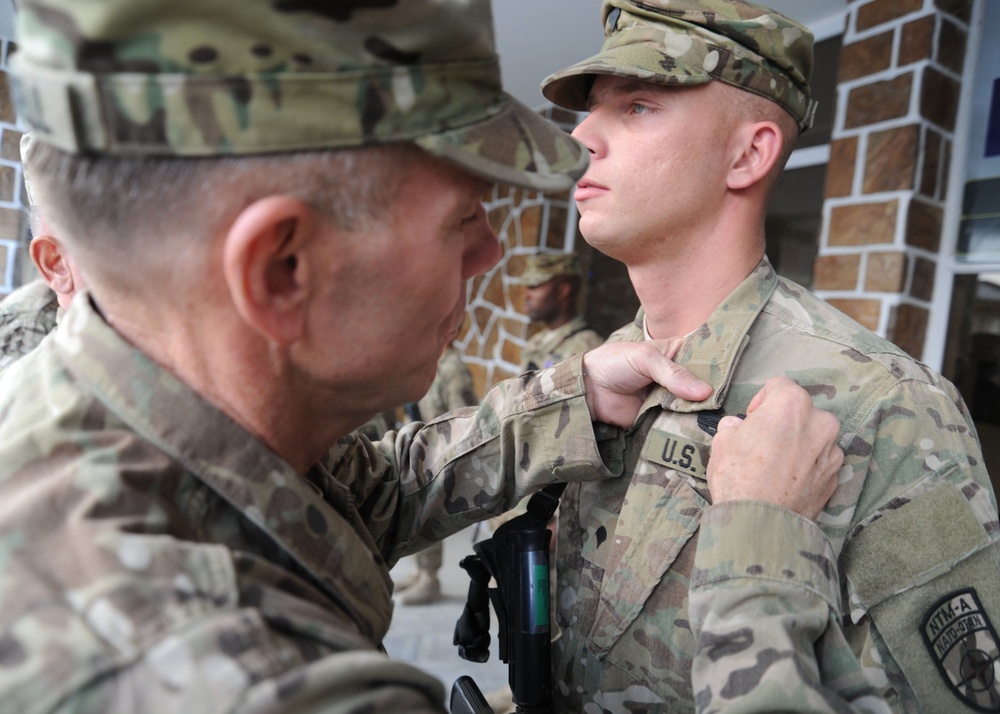 Local soldier and 11 others overcome ambush, receive awards