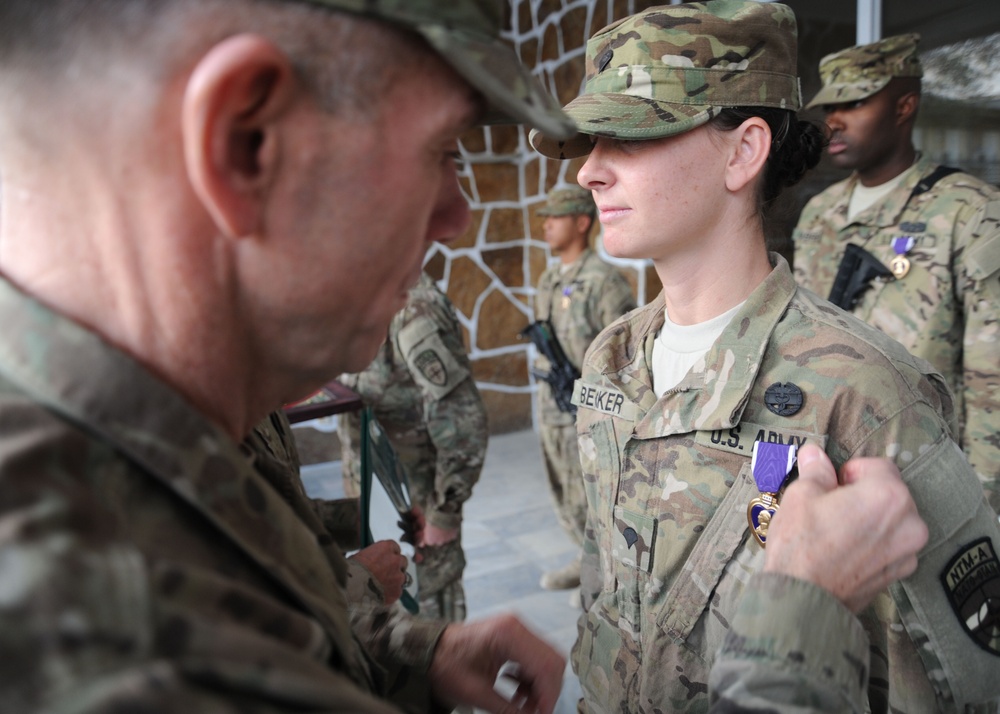 Local soldier and 11 others overcome ambush, receive awards