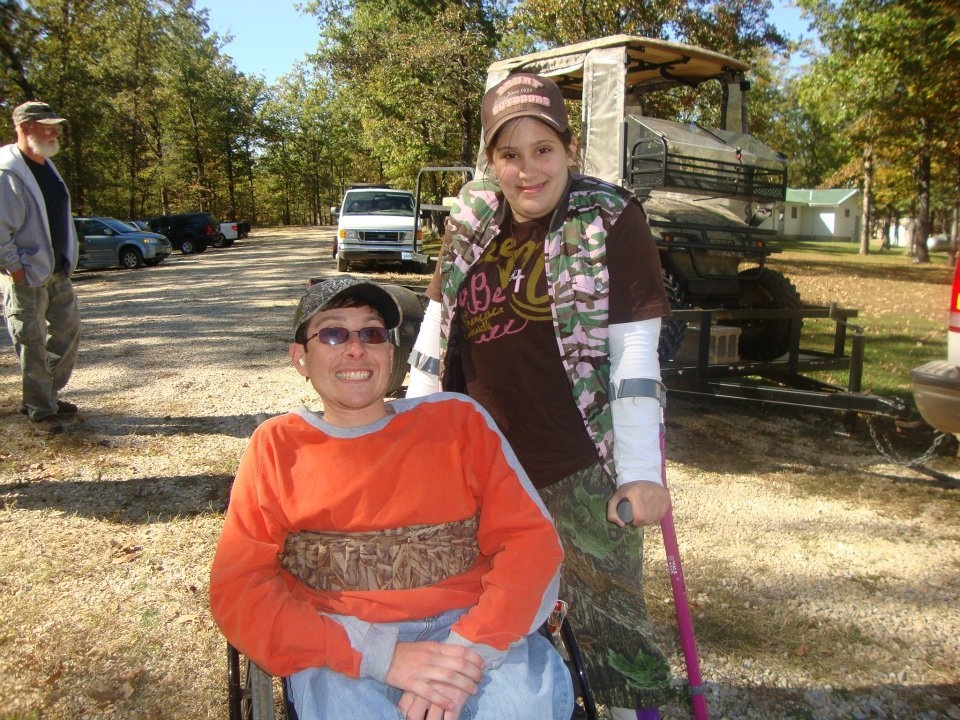 Hunters with disabilities during a deer hunt