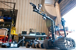 Repair team keeps robots in the fight