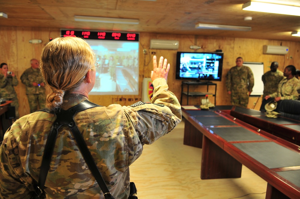 Waving from across the ocean