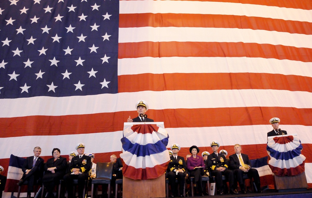 USS California commissioning ceremony