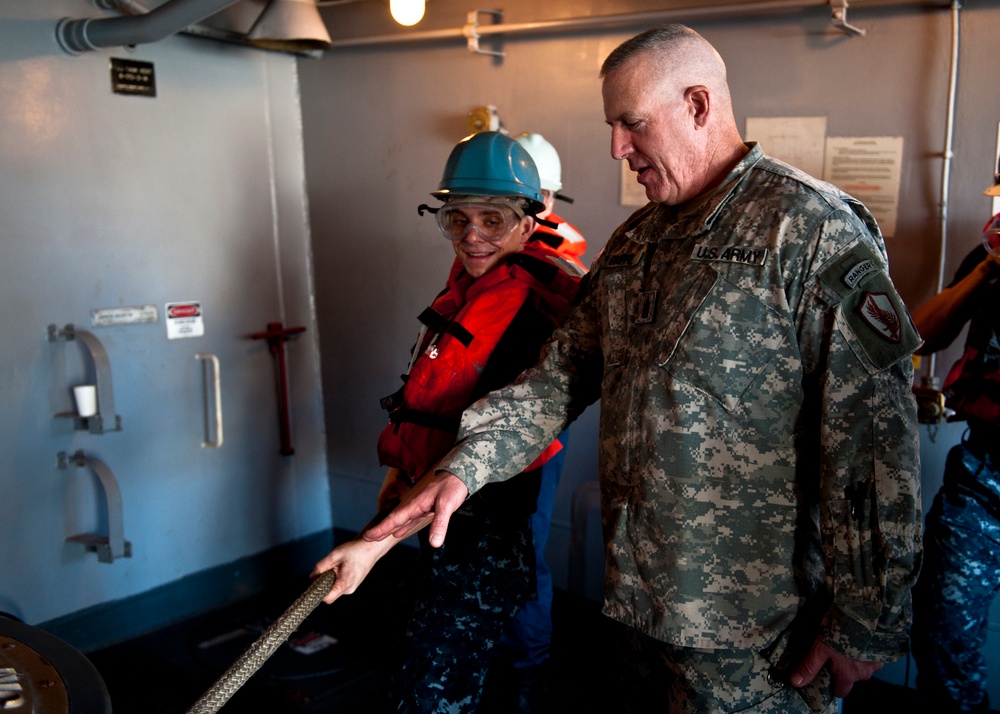 USS John C. Stennis conducts flight operations