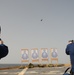 Weapons qualification aboard USS Mitscher