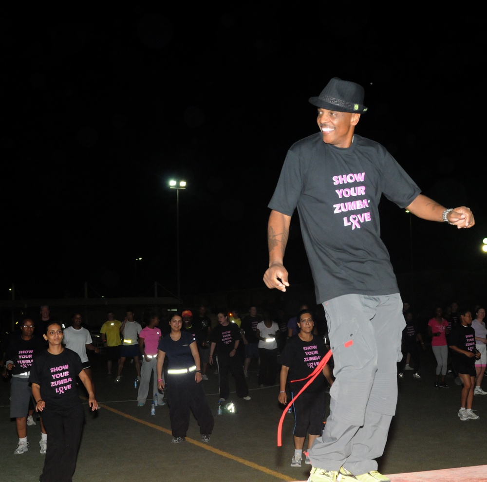 Third Army hosts Zumba Fitness for Breast Cancer Awareness