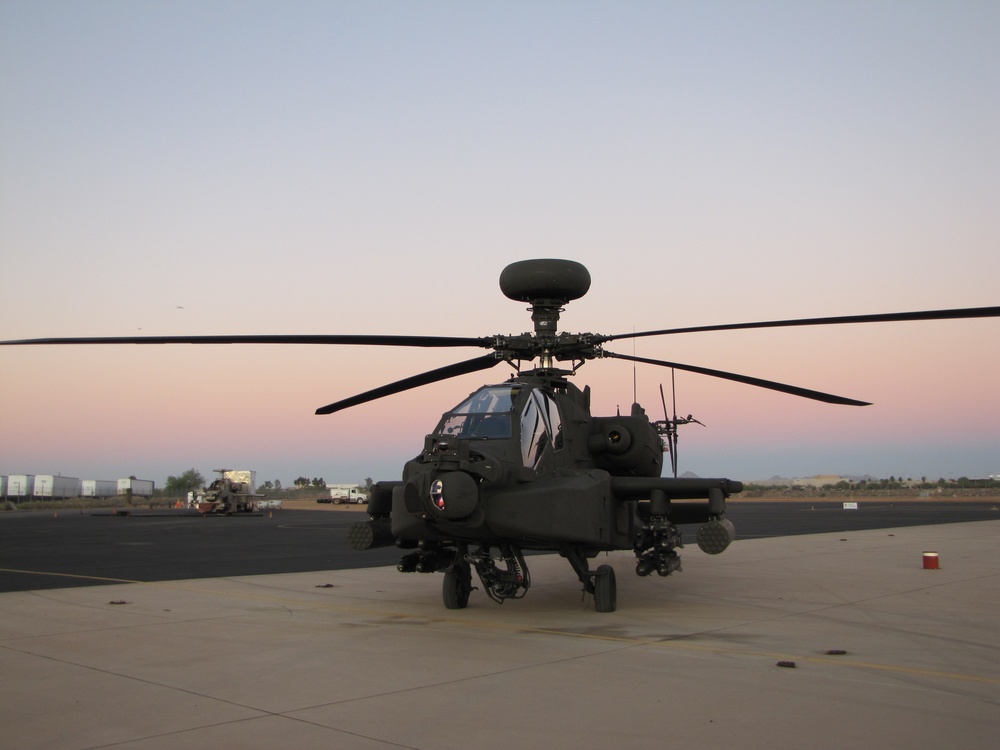 Apache Block III at dawn