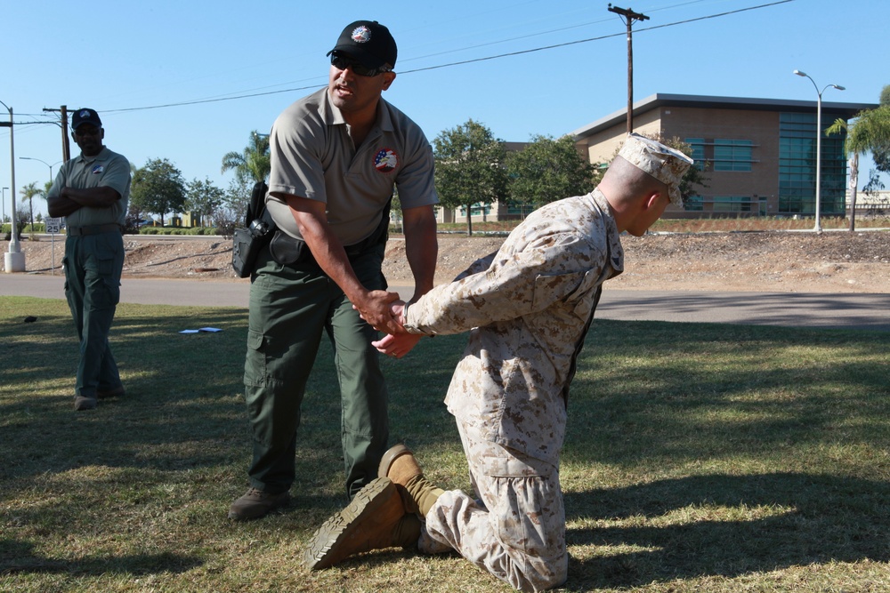 All secured: PMO handcuff training at Miramar