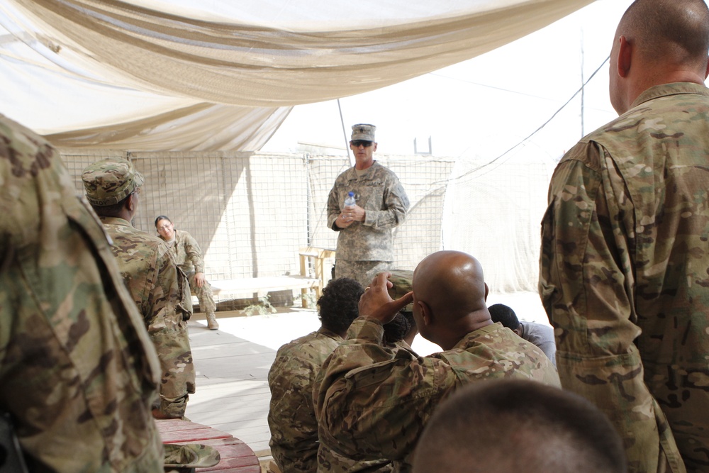 Guard standards to change: CSM delivers message to deployed troops personally