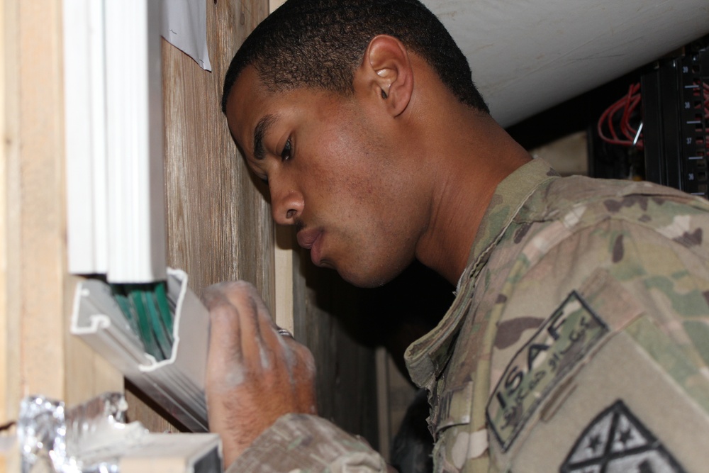 550th Outside Plant facilitates communication on Kandahar Airfield