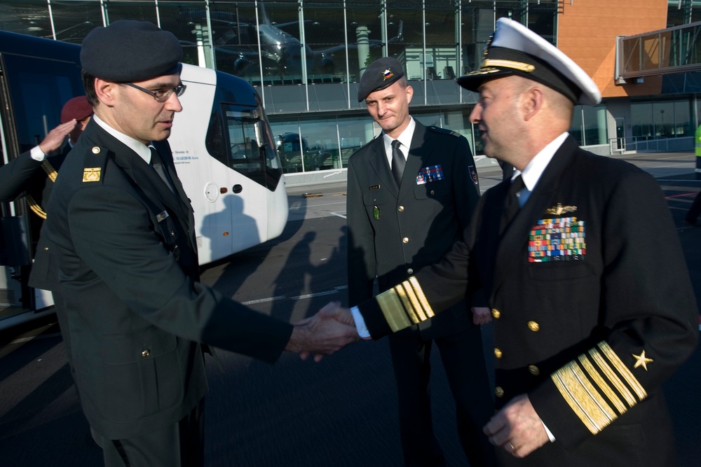 Supreme Allied Commander Europe Jim Stavridis visits Ljubljana, Slovenia