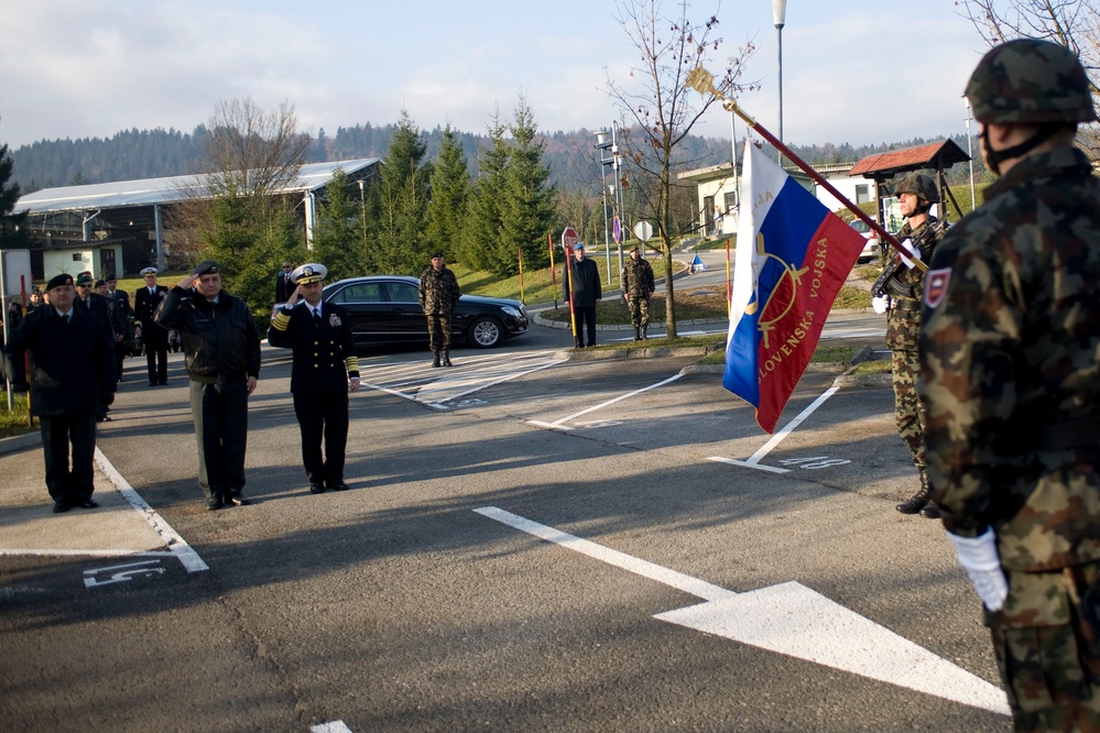 Supreme Allied Commander Europe Jim Stavridis visits Ljubljana, Slovenia